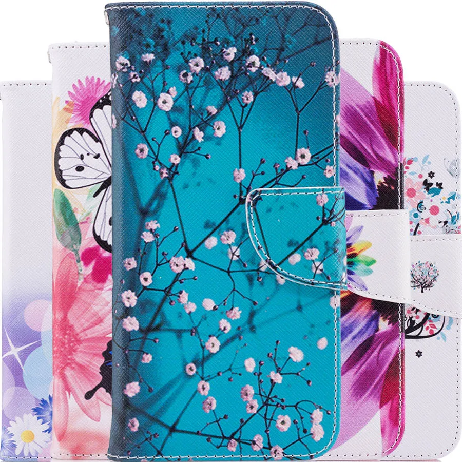 

case sfor fundas Huawei Honor 10 cover on Huawei Honor10 cases intelligent protective case Painted Leather Flip cover phone case