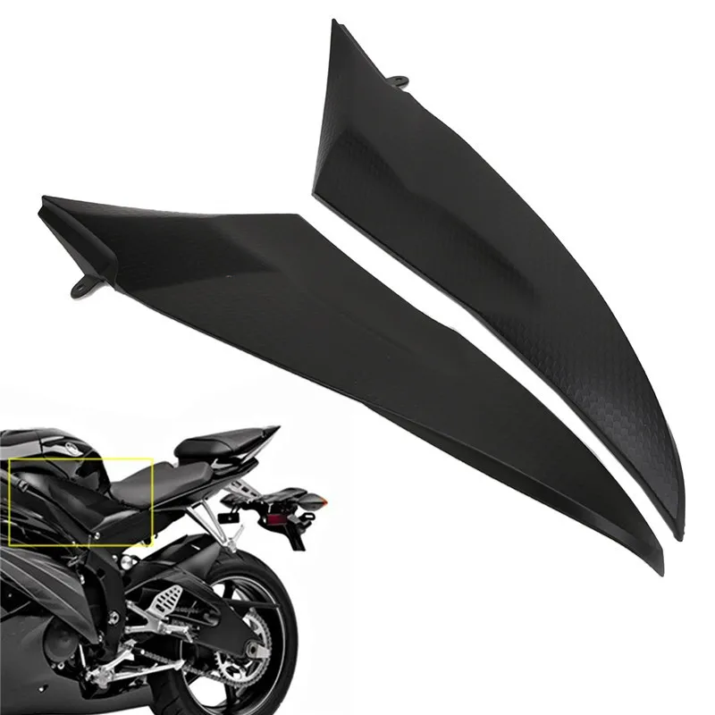 1 пара черная боковая обтекатель топливного бака для YAMAHA YZF R6 YZFR6 2006 2007|side cover|motorcycle
