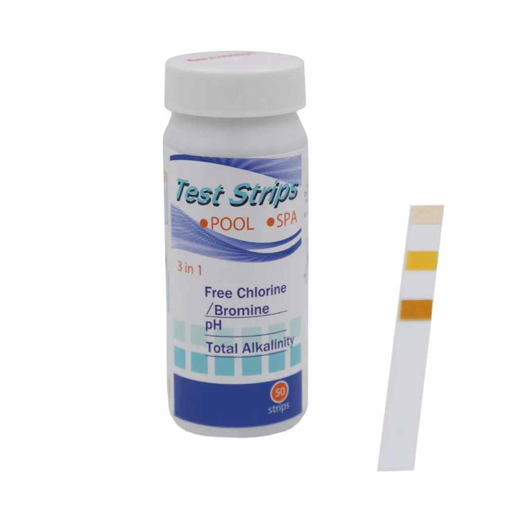 

3 In 1 Swimming Pool Spa Water Test Strips PH Chlorine Alkaline Acid Bromine Hardness Test Paper Tool 20%off