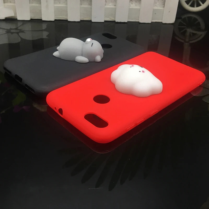 3d Squishy Cat Silicon TPU Soft Cases For Huawei P20 lite P20 pro P9 lite mini 2017 Candy Color Back Cover Honor 8 lite P10 plus (5)