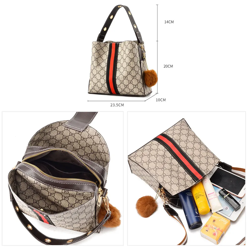 Bolso de hombro A la moda para mujer bolso de cuero Pu bandolera de alta calidad principal