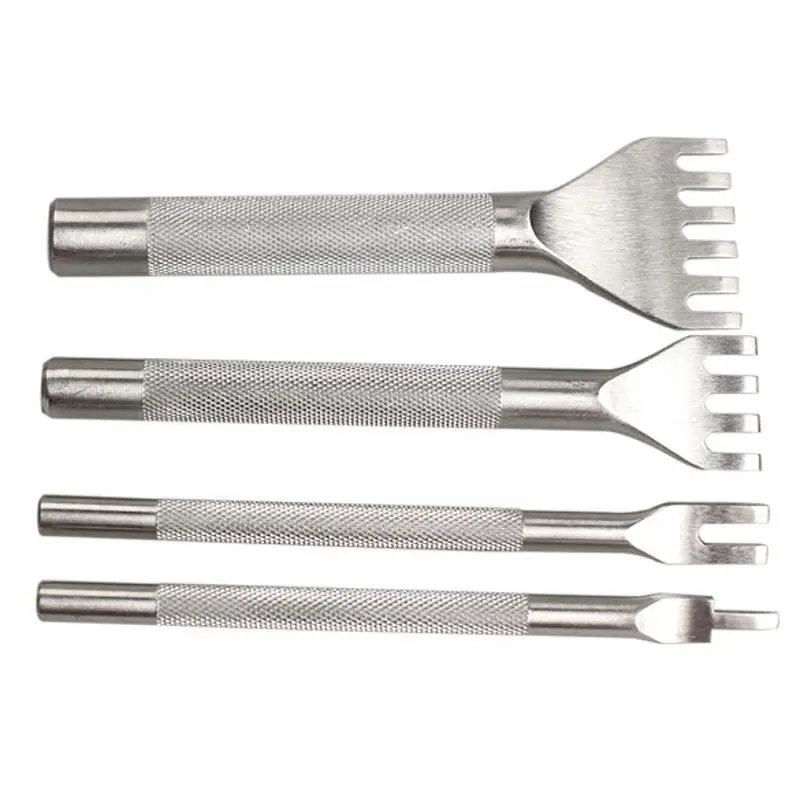 3mm DIY Leather Craft Punch Tool Leather Stainless Steel Flat Chisel