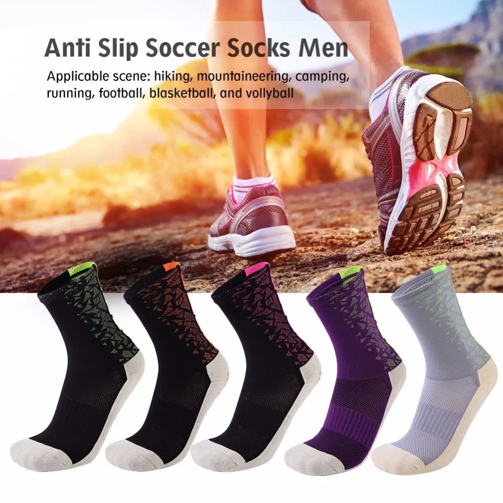 Высокое качество толстое полотенце Нижняя колено-высокая хлопковые футбольные носки нескользящие футбольные носки для мужчин беговые велосипедные носки
