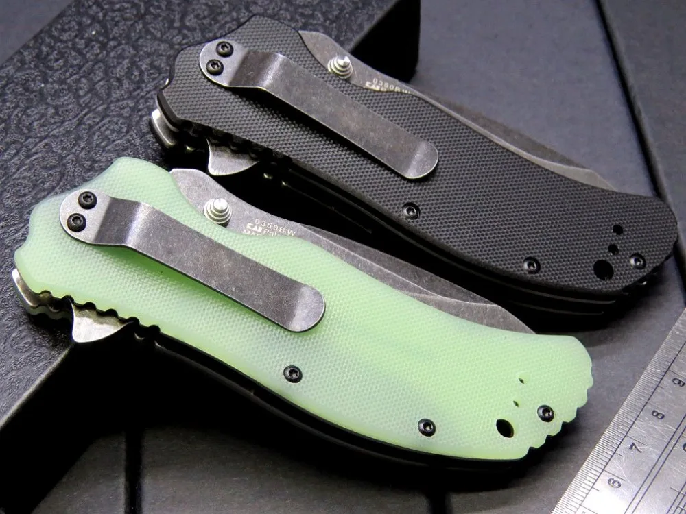 Складной нож ZT 0350BW ножи с подшипником стальное лезвие G10 тактический ручкой