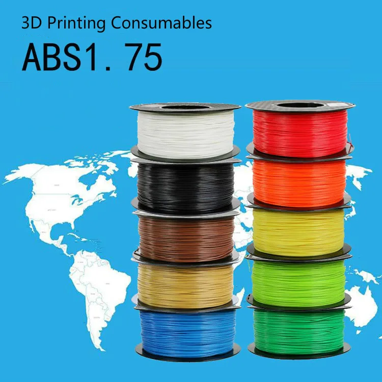 

3D printer ABS consumables 1.75mm material wire 1KG ABS+ imported material printing wire