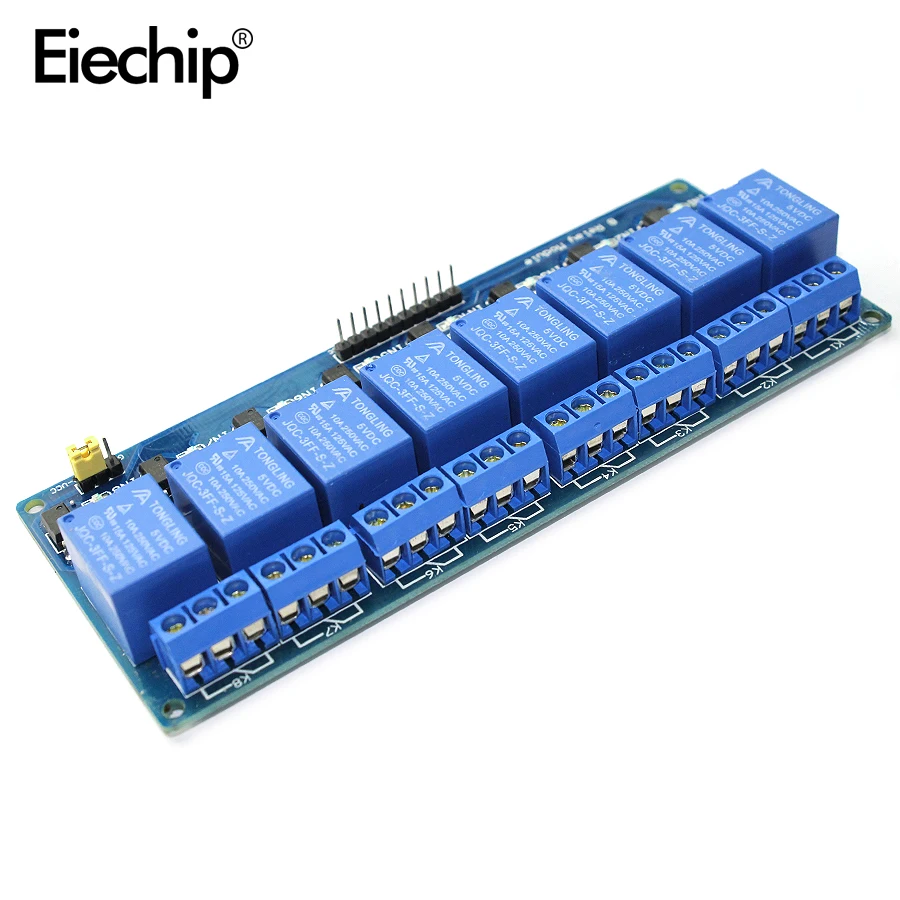 8 канальное релейное реле Φ 5V модуль для arduino контрольная панель ПЛК in stock.8 road
