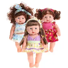 Cute Reborn Baby Doll Soft Vinyl Silicone Lifelike Accompany Doll Toy Lovely Newborn Baby Speaking Sound Toy K5BO