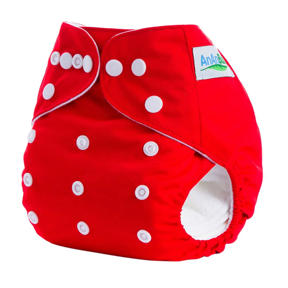 Детская Пеленка из моющейся ткани, водонепроницаемые одноцветные детские подгузники, многоразовые тканевые подгузники для детей 0-3 лет, 3-15 кг, HA001 - Цвет: A18