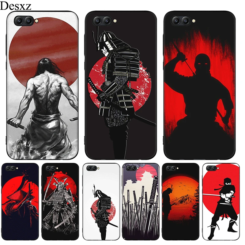 

Silicone Phone Case For Honor 6A 7A 7C 7X 8 8X 9 10 Lite Pro Japan The Samurai Ninja