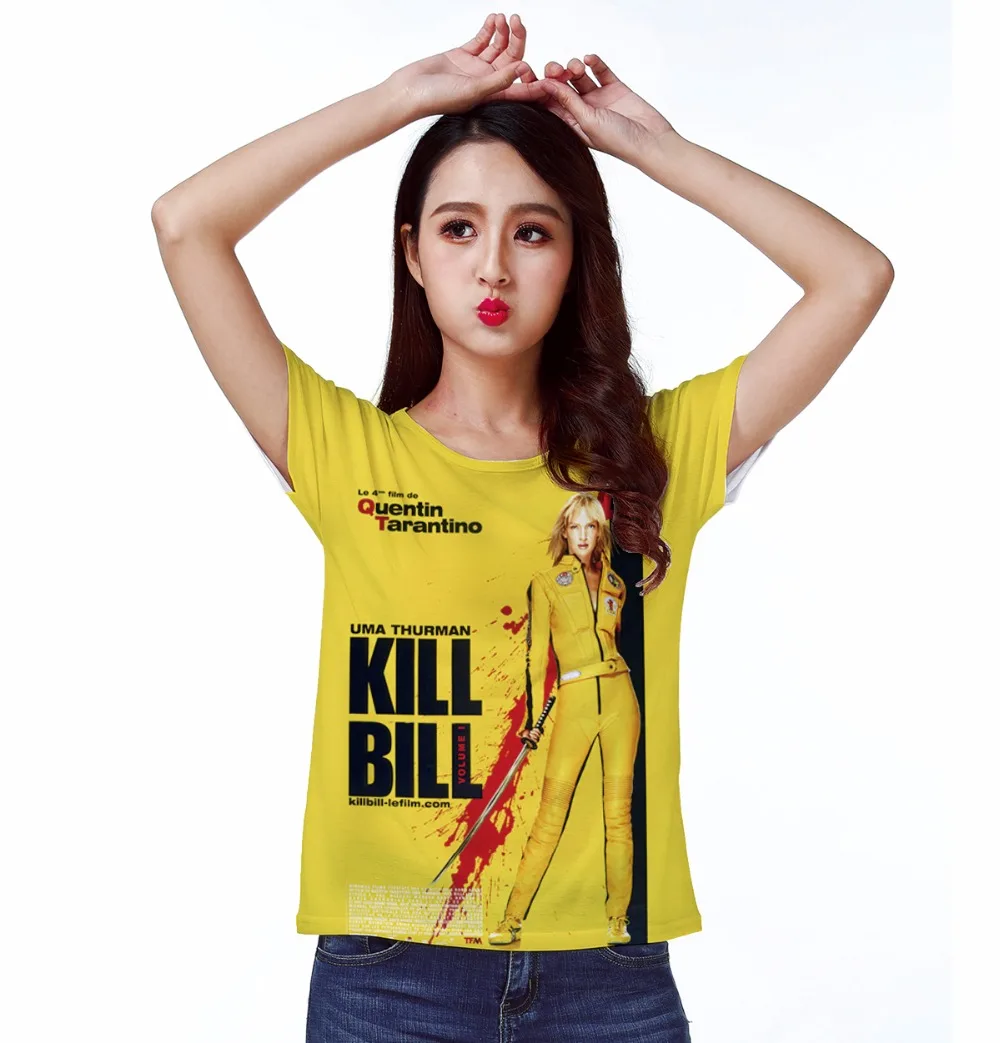 

Track Ship+Vintage Retro T-shirt Top Tee Best Quentin Tarantino Kill Bill Uma Thurman Revenge Bride 1138