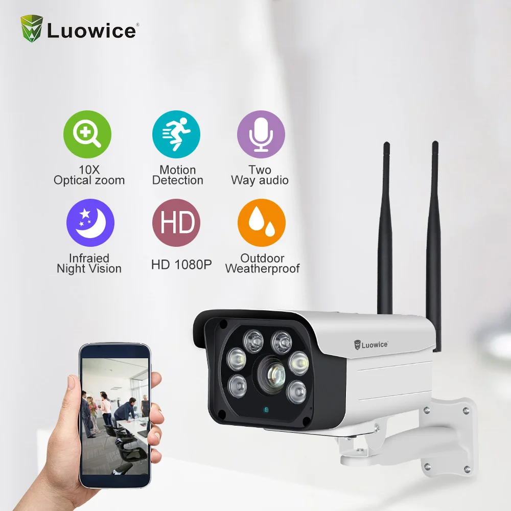 

2MP Outdoor IP Camera Bullet Wifi Camera Security Surveillance 10x zoom CCTV Camera Two Way Audio Color Night Vision CAMERA