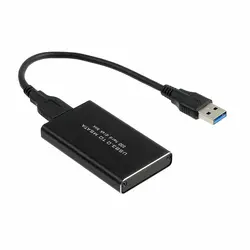 Алюминий mSATA USB 3,0 5 Гбит Внешний твердотельный накопитель адаптер конвертер SSD корпус для 3030 мм/ 3050 мм mSATA