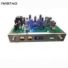 IWISTAO трубка FM стерео радио встроенный усилитель мощности 6P1 2X3,5 Вт цельное алюминиевое шасси Золото Высокая чувствительность HIFI аудио