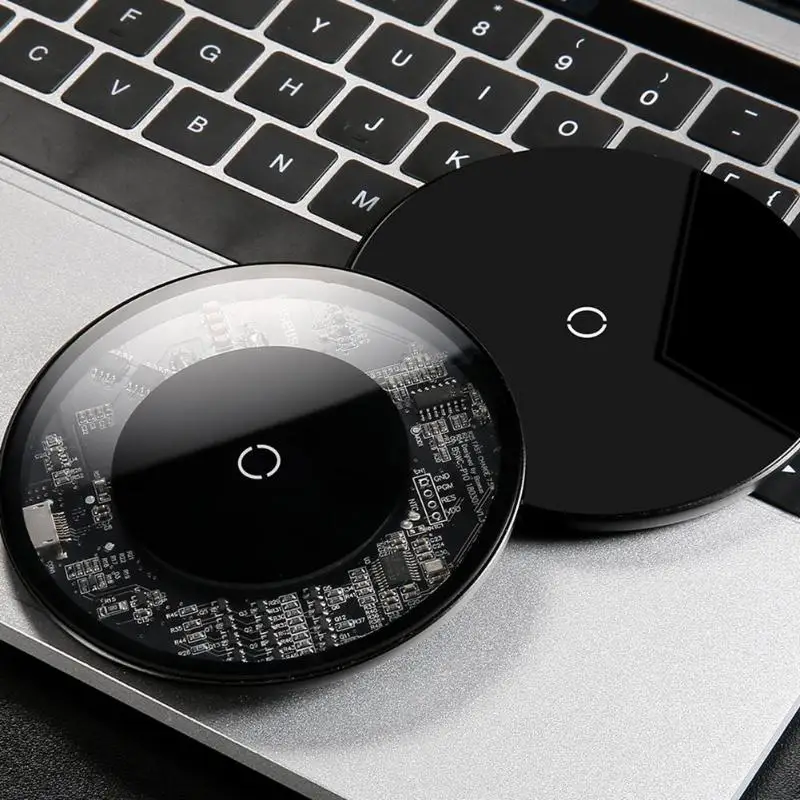 Baseus 10W Qi Wireless Charger for iPhone X/XS Max XR 8 8 Plus Visible Fast Wireless Charging pad for Samsung S8 S9/S9+ Note 9 8