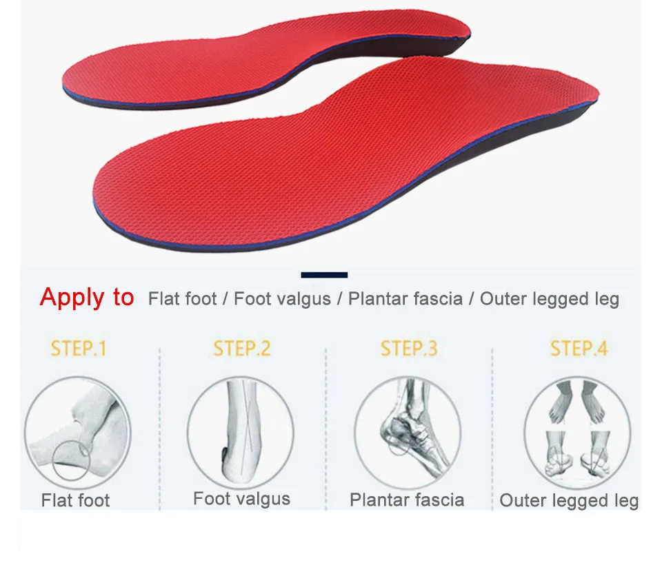 Red corrective insole detail 6