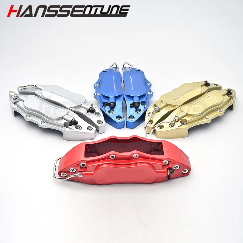 4pcs Yellow 3D Disc Brake Caliper Covers Kit For Hyundai # 16-18 inch wheels