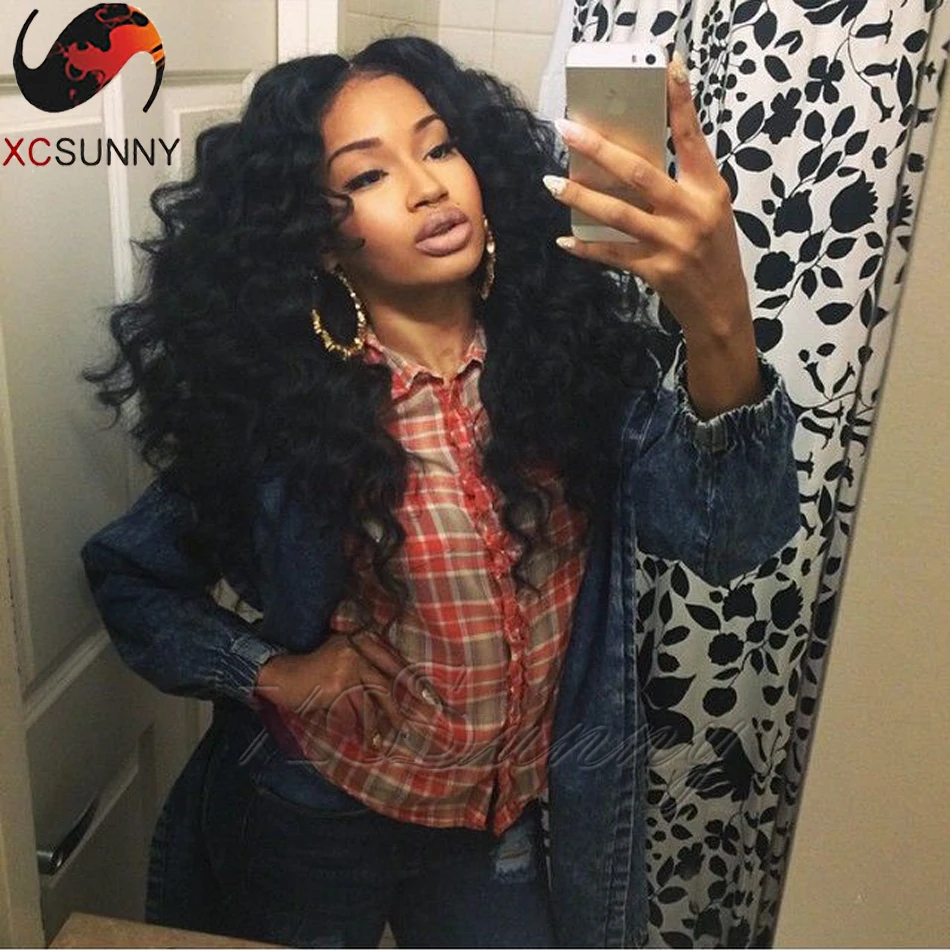 

130 Density Indian U Part Wig Virgin Hair Unprocessed U Part Wigs Deep Wave Human Hair U Part Wigs For Black Women Free Shipping