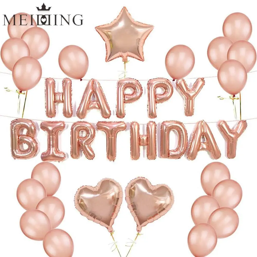 Birthday Balloons 40inch Number Globos Rose Gold Ballons Decoration Birthday Anniversaire Supplies Balloon Adult Birthday Decor Ballons Accessories Aliexpress