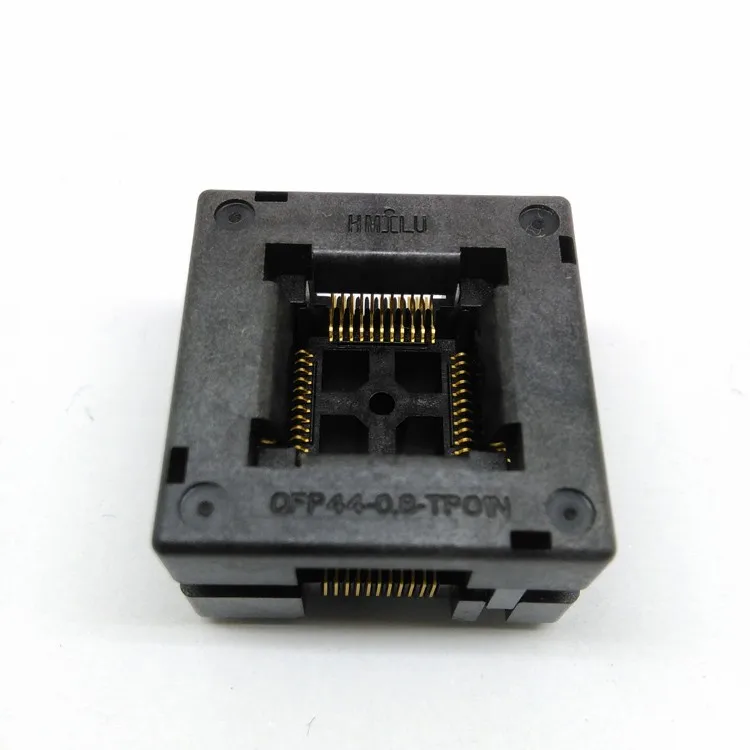 TQFP44 FQFP44 QFP44 Adapter to DIP44 ic chip Programming Socket OTQ-44-0.8-14 Pitch 0.8mm IC Body Size 10x10mm Single Board 