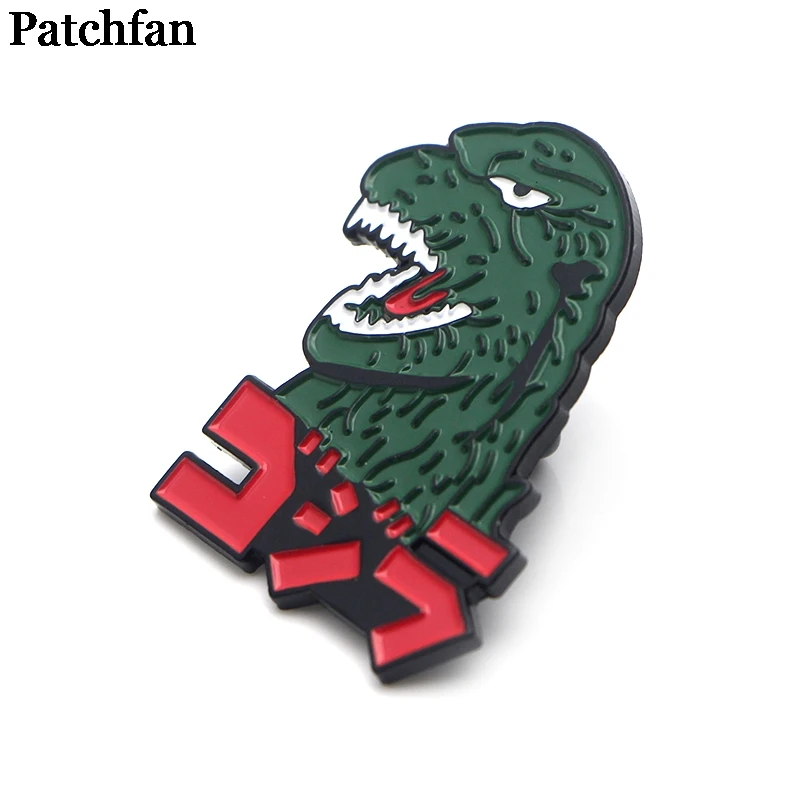 Patchfan динозавров из цинкового шпильки рюкзак гордость одежда медаль материал для