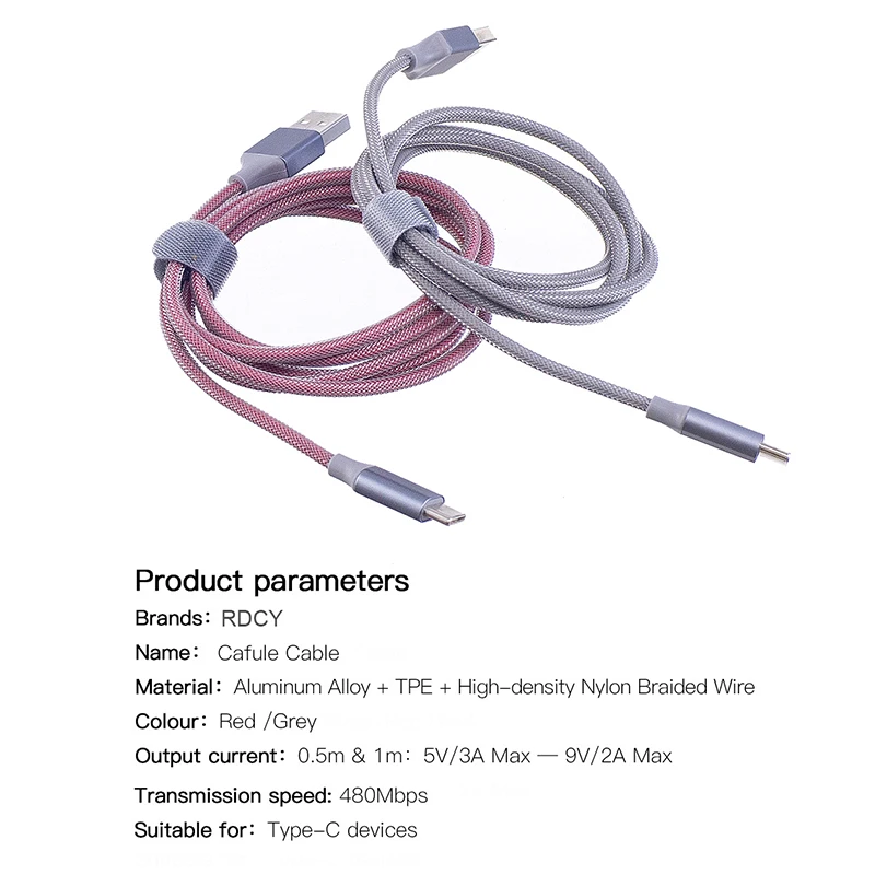 RDCY USB نوع C كابل ل USB C الهاتف المحمول كابل شحن سريع نوع C كابل ل USB نوع- C الأجهزة RDCY USB نوع C كابل ل USB C الهاتف المحمول كابل شحن سريع نوع C كابل ل USB نوع- C الأجهزة