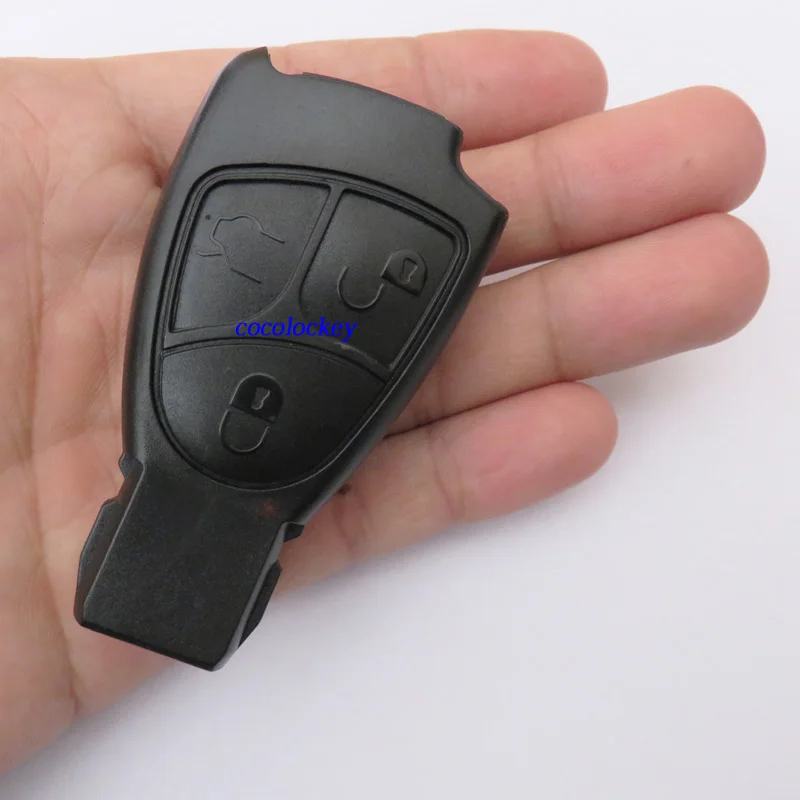 

50pcs/lot Car Key 3 BUTTON Soft shell REMOTE KEY Case WITH LOGO FOR MERCEDES - BENZ C E ML S CLK Car key REPLACEMENT