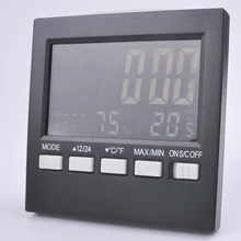 Digital electronic alarm clock temperature and humidity, LCD screen temperature and humidity, free shipping