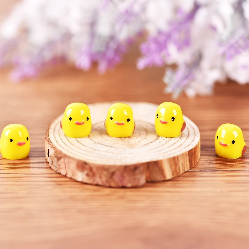 

5Pcs/Set Miniatures Kawaii Mini chicken Animals Micro Fairy Garden Figurines Home Garden Decor DIY Accessories terrarium decor