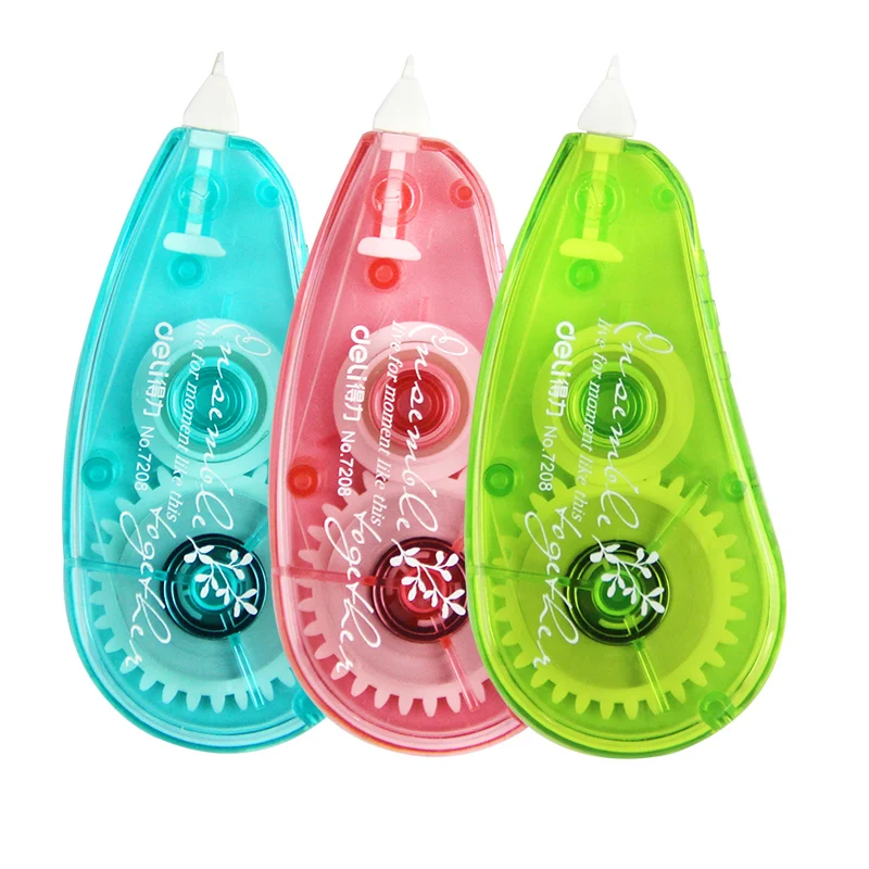 Deli 3pcs Correction Tape Korean Sweet Stationery Novelty Roller Tape