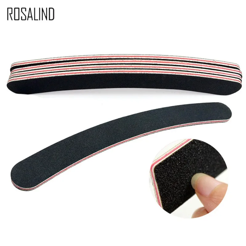 

Rosalind Professional 5Pcs/Set Nail File 100/180 Sanding Buffer Block DIY Nail Tip Polishing Remover Kits Manicure Pedicure Tool