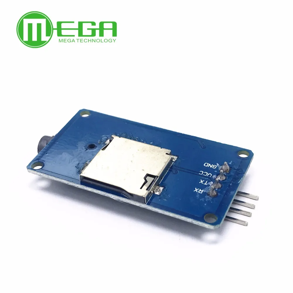 Модуль музыкального плеера YX6300 YX5300 UART для Arduino AVR ARM PIC CF Micro SD SDHC карта TTL поддержка