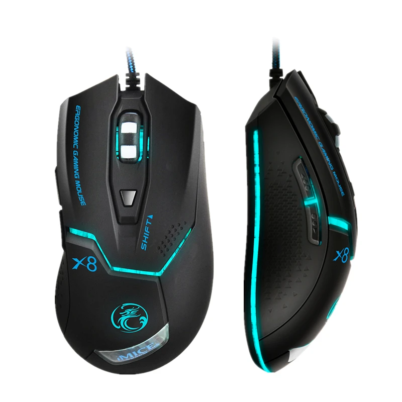 

Professional Wired Gaming Mouse 3200DPI USB Optical Computer Mouse 6 Buttons Game Mice For PC Laptop Office Gamer Mouses