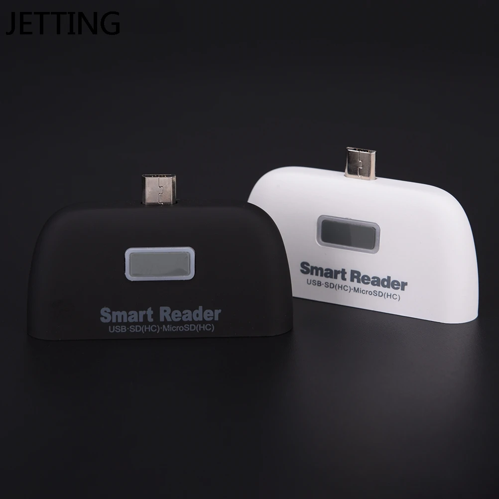 New 4-in-1 Multifunctional USB 2.0 SD Smart Card Reader Usb SD Card Adapter TF OTG Card Reader With Micro USB Charge Port For PC