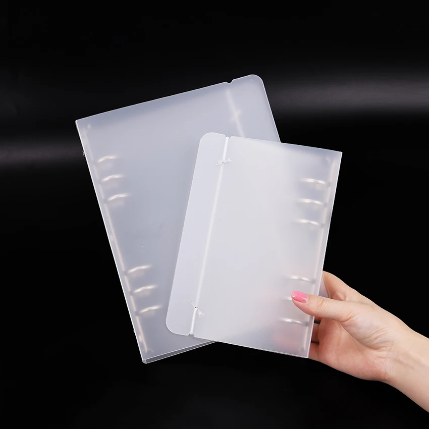 

A5/A6 Translucent Loose Leaf Binder 6 Holes Notepad Cover Notebook Planner Office Supplies Filing Product