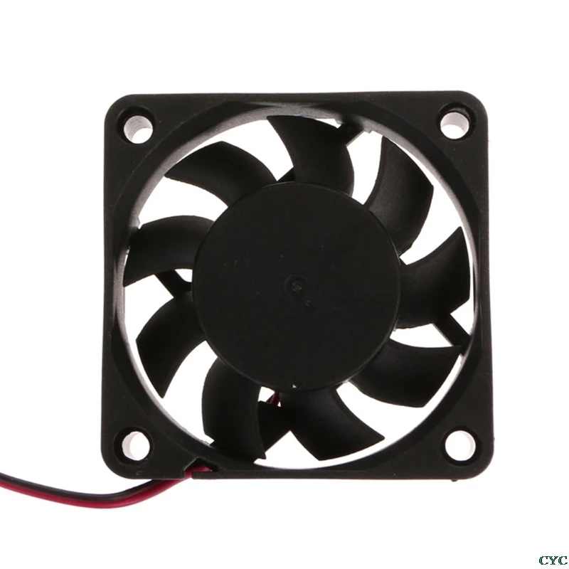 DC 12V 2-Pin 60x60x15mm PC Computer CPU System Sleeve-Bearing Cooling Fan 6015 cooling fan gaming cooling fan