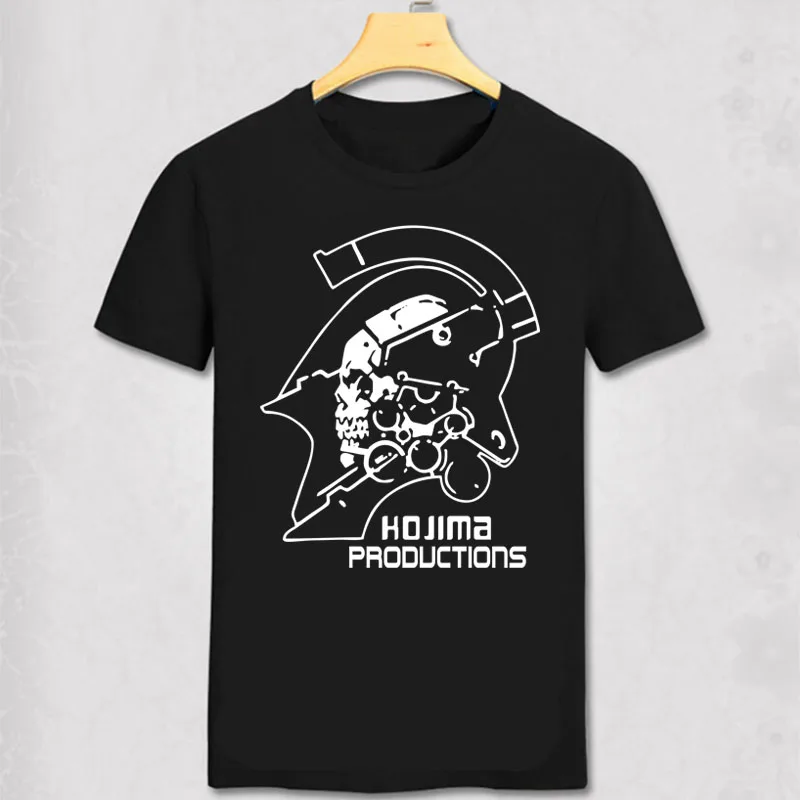 Металлическая Шестерня футболка металлическая Шестерня Однотонная футболка Kojima Productions Футболка мужская футболка MGS Hideo Kojima одежда