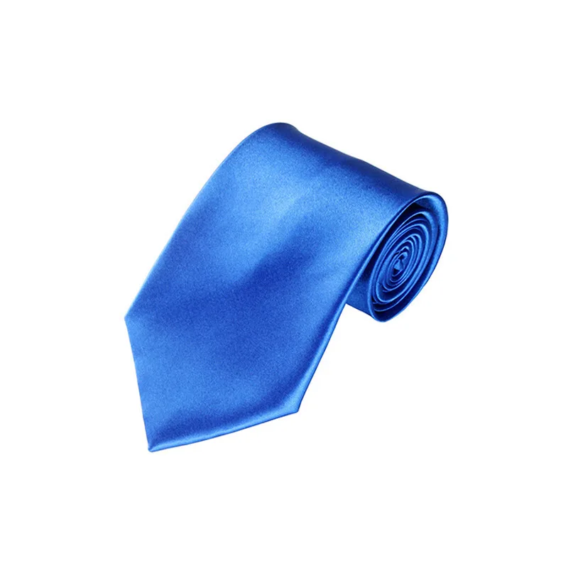 10 см широкие мужские галстуки женские простые Галстуки вечерние свадебные смокинговые костюмы блестящие Галстуки 26 цветов - Цвет: 17 royal blue