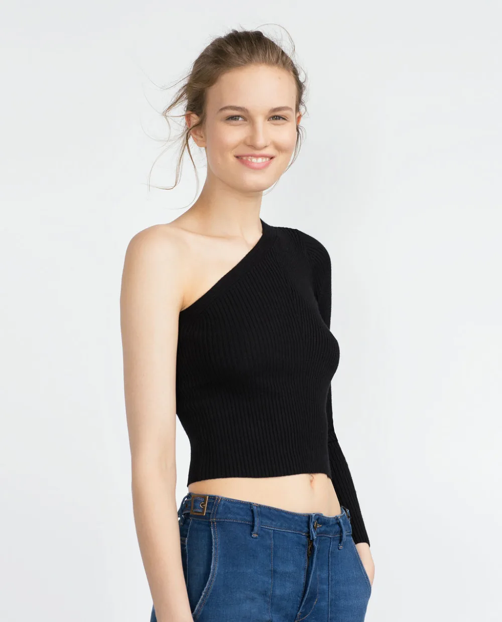 One long sleeve one short sleeve top Clearance