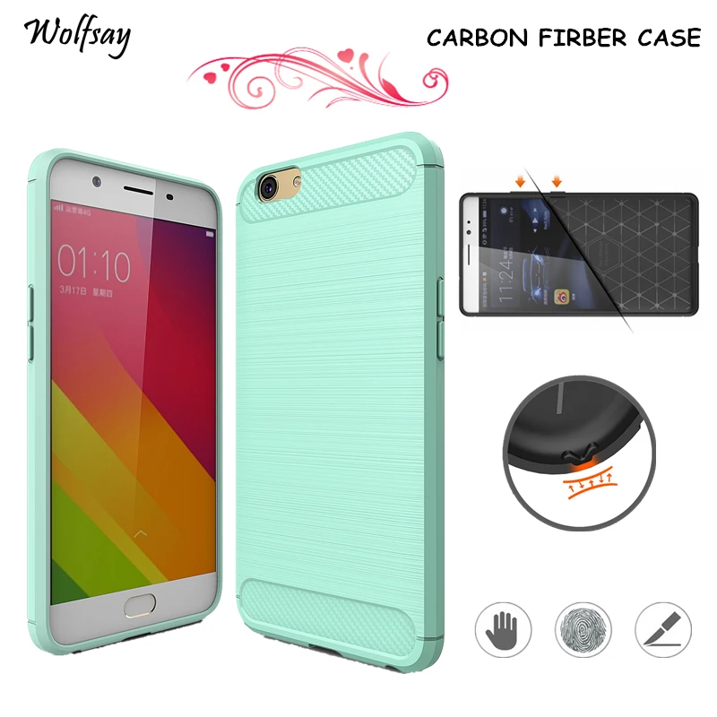 Buy Wolfsay Phone Cover Oppo A57 Case Carbon Fiber