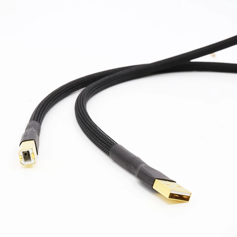 Высокое качество Hifi аудио USB кабель Тип A к Тип B Hifi кабель для передачи данных DAC USB кабель