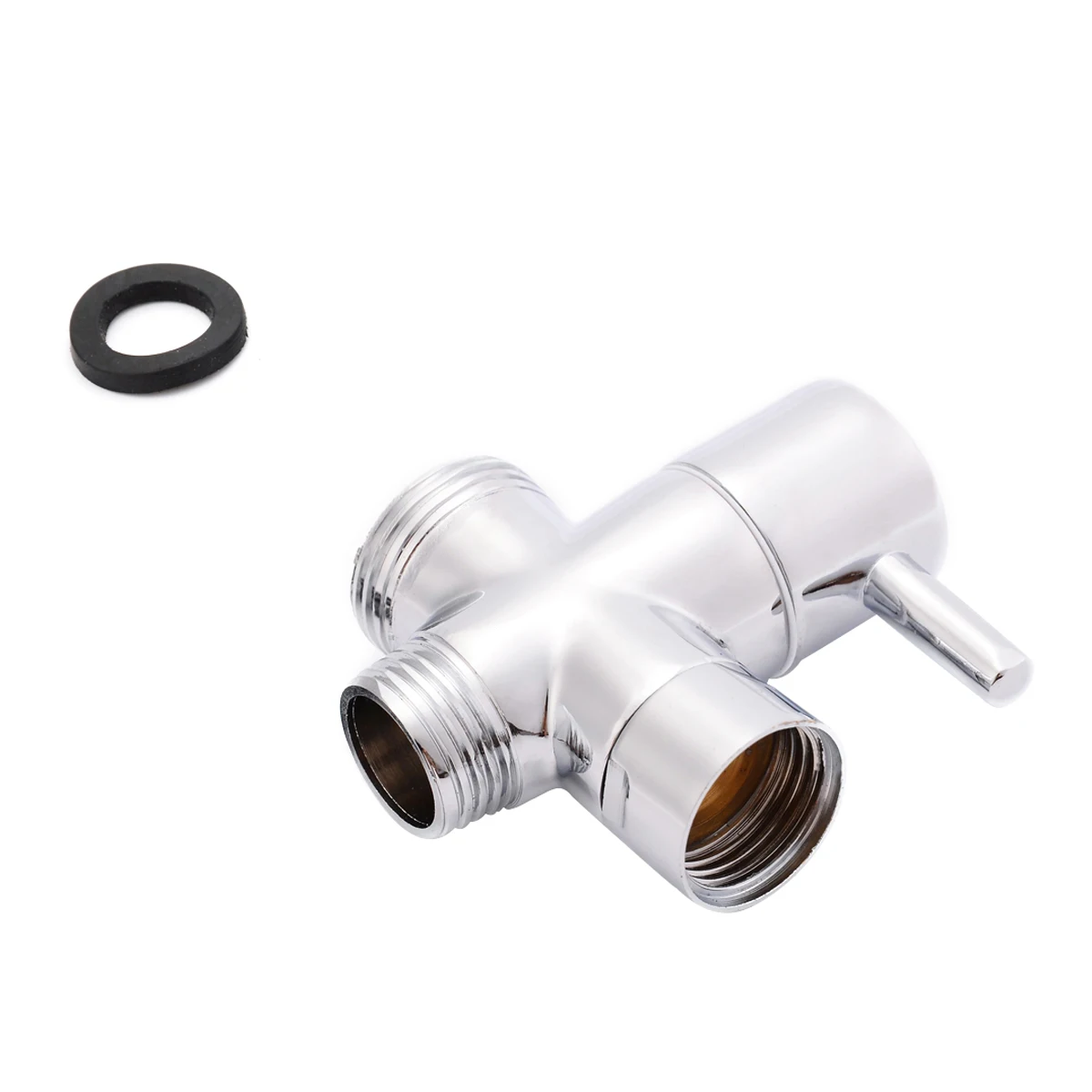 Brass 3-Ways Shower Head Diverter Valve T-adapter Bath Toilet Bidet Sprayer Faucet For Bathroom Hardware Supplies