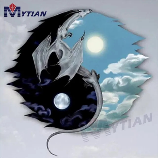 

Yin Yang,Sun,Moon Dragon Diamond Painting Mosaic Rhinestones Embroidery Art Kit Home Decor Wall Sticker Full Drills Cross Stitch