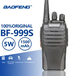 Бесплатные наушники 5 W UHF 400-470 MHz Частота Baofeng BF-999S рация Портативная радиостанция Ham радио Hf трансивер Bf-888s