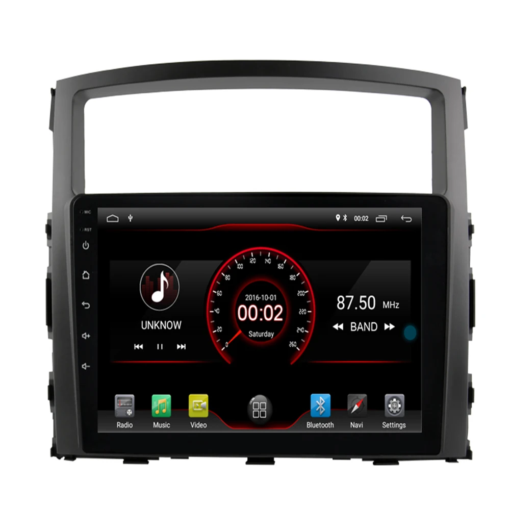 Sale Car Radio Multimedia Video Player Navigation GPS Android 9.1 For Mitsubishi Pajero accessories sedan dvd Pajero 4 2006-2014 1