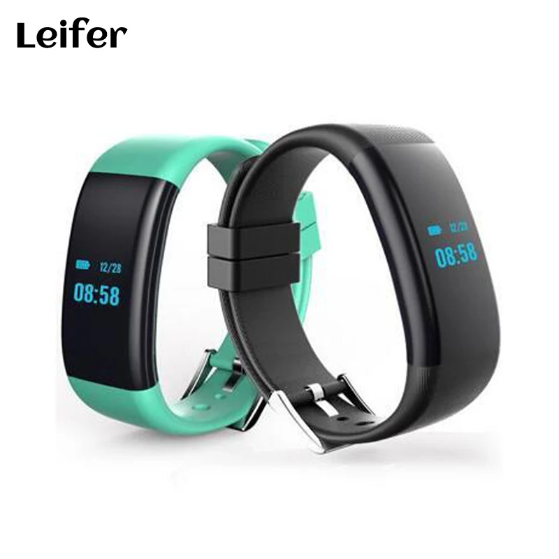 Leifer DF30 Smart Wristband band Bracelet Bluetooth Heart Rate Monitor Blood Pressure Monitor Wristband IP68 Waterproof