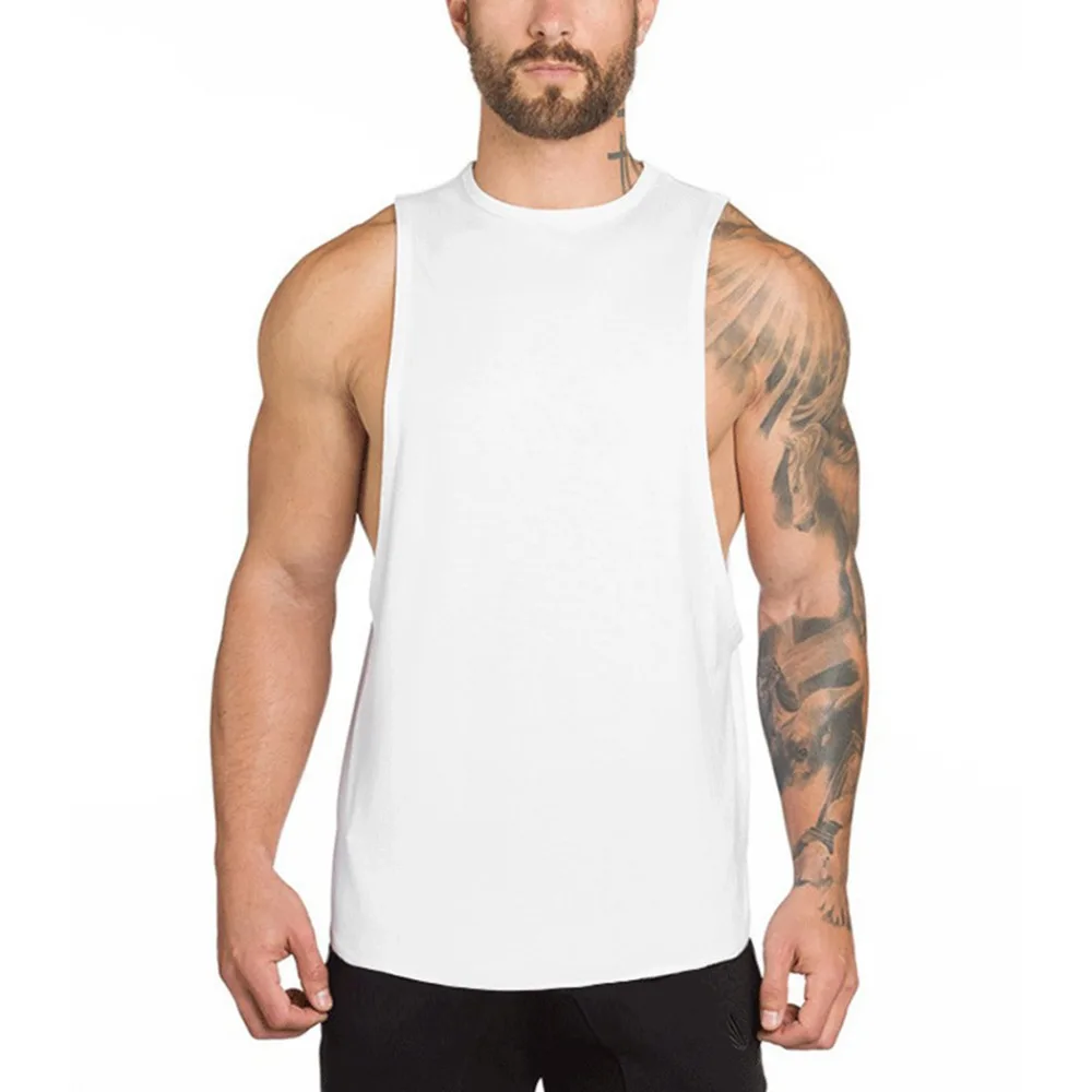 Sleeveless Mens Bodybuilding Tank Tops Workout Fitness Stringer 2018 ...