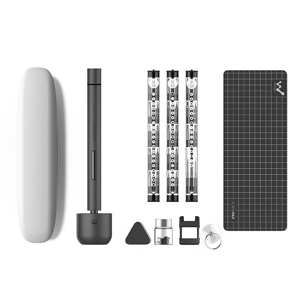 

Multifunction Lithium Battery Power Screwdriver Set With LED Light Cordless Repair Tool 56Bits Durable Rechargeable Aluminum