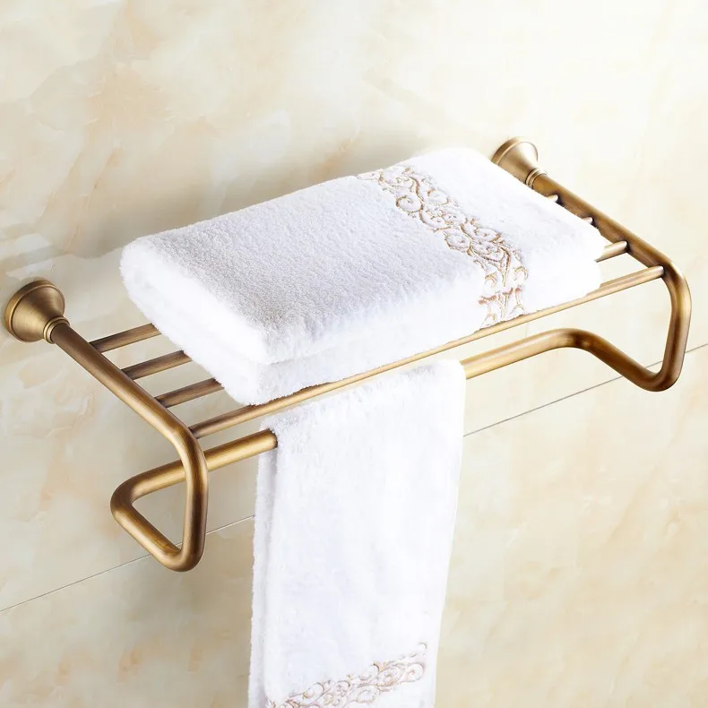 New arrival Fashion Fixed Antique Brass Towel Rack, Bathroom Luxury