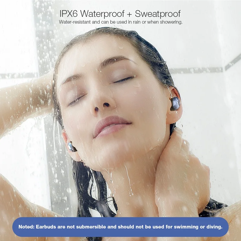 Наушники беспроводные Blitzwolf BW FYE5 стереогарнитура TWS влагозащита IPX6 Bluetooth 5.0