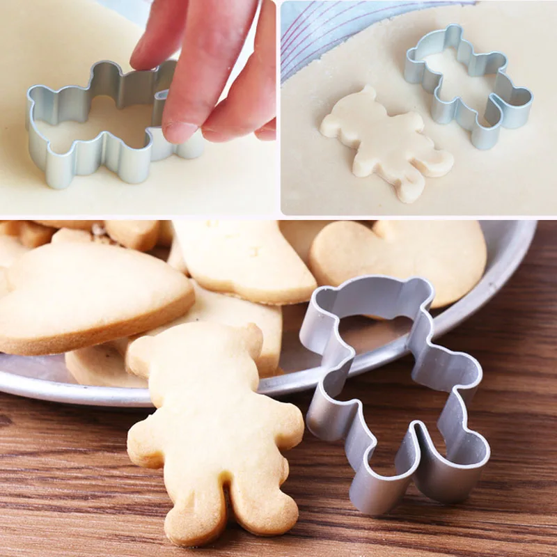 

Lovely Bear Metal Cookie Cutter Candy Biscuit Pastry Baking Mold Chocolate Candy Sugarcraft Bakeware DIY Kitchen Accessory